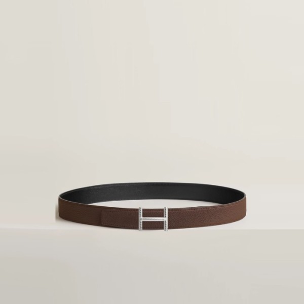 ✨에르메스 남성 Hisseo 버클 리버서블 벨트 - Hermes Mens Hisseo Buckle Reversible Belt - bel411x