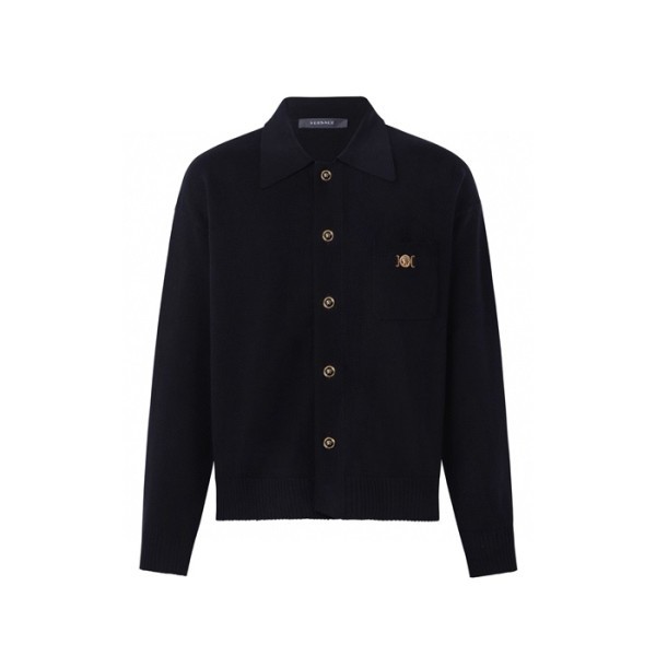 ✨베르사체 남성 블랙 폴로 가디건 - Versace Mens Polo Cardigan - vec9711x