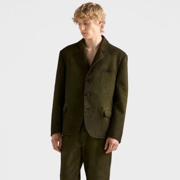 ✨프라다 남성 가죽 자켓 - Prada Mens Leather Jacket - prc9730x