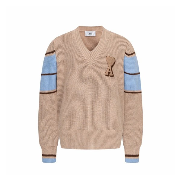 ✨아미 남/녀 브이넥 니트웨어 - Ami Unisex V-neck Knitwear - amc9749x