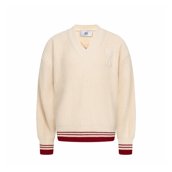✨아미 남/녀 브이넥 니트웨어 - Ami Unisex V-neck Knitwear - amc9751x