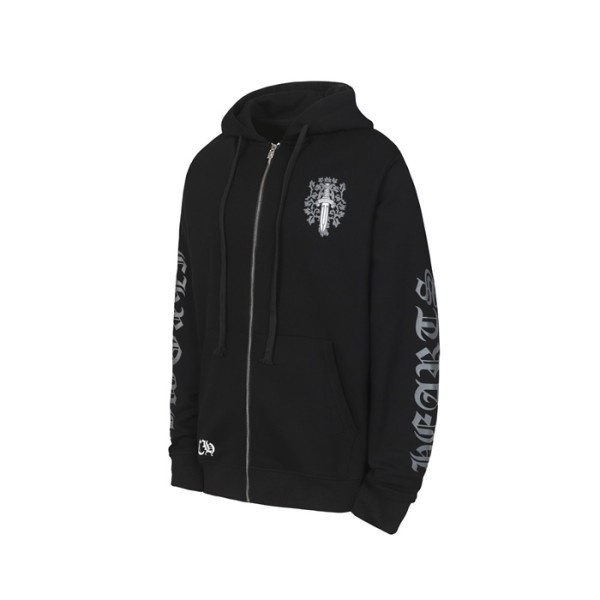 ✨크롬하츠 남성 집업 후디 - Chrom hearts Mens Zip-up Hooded - chc12196x