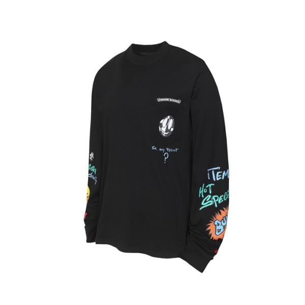 ✨크롬하츠 남성 라운드 긴팔티 - Chrome Hearts Mens Round Tshirt - chc12216x