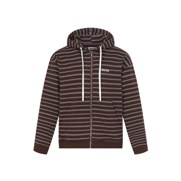 ✨미우미우 남성 집업 후드티 - Miumiu Mens Zip-up Hoodie - mic12240x