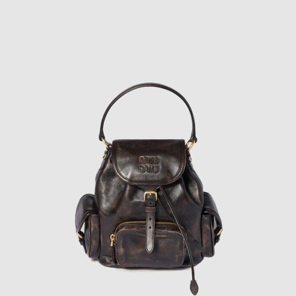 ✨미우미우 여성 가죽 백팩 - MiuMiu Womens Leather Backpack - mib12140x