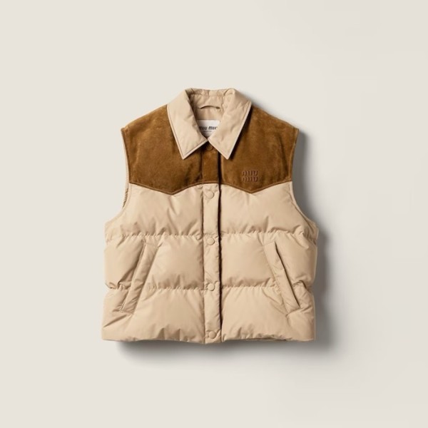 ✨미우미우 여성 다운 베스트 - Miumiu Womens Down Best - mic12346x