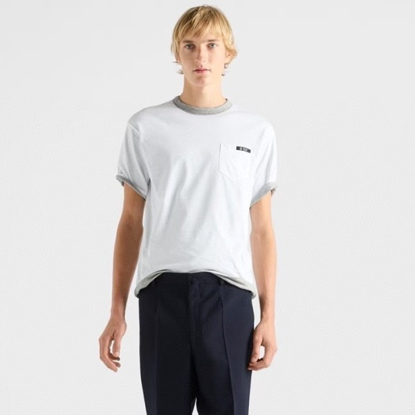 ✨프라다 남성 양면 라운드 반팔티 - Prada Mens Round Tshirt - prc12371x