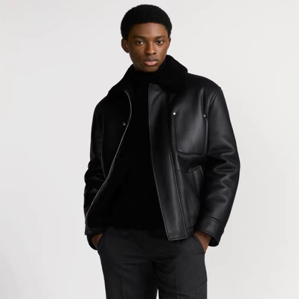 ✨디올 남성 가죽 자켓 - Dior Mens Leather Jacket - dic12379x