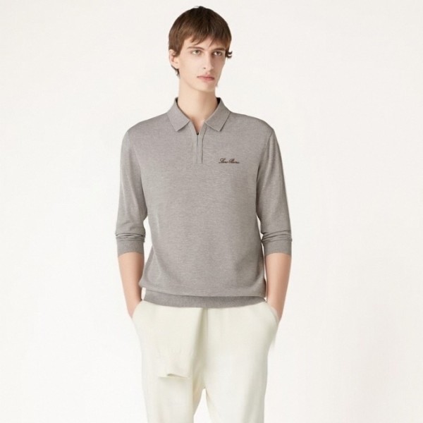 ✨로로피아나 남성 폴로 스웨터 - Loro Piana Mens Polo Sweater - lpc12474x