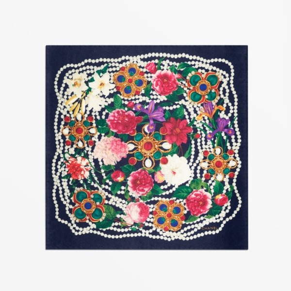 ✨샤넬 여성 까멜리아 스퀘어 스카프 - Chanel Womens Camellia Square Scarf - acc6297x