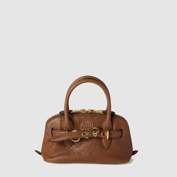 ✨미우미우 여성 아방뛰르 미니 나파 가죽 백 - Miumiu Womens Avanture Mini Nappa Leather Bag - mib12572x