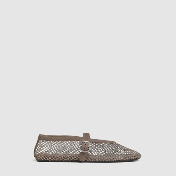 ✨알라이아 여성 피시넷 발레 플랫 슈즈 - Alaia Womens Fishnet Ballet Flat Shoes - als8781x