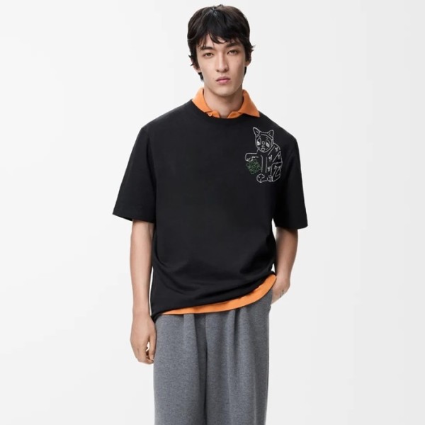 ✨로에베 남성 라운드 반팔티 - Loewe Mens Round Tshirt - loc12637x