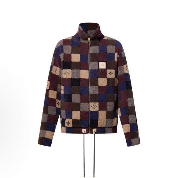 ✨루이비통 남성 다미에 플리스 블루종 - Louis vuitton Mens Damier Fleece Blouson - lvc12655x