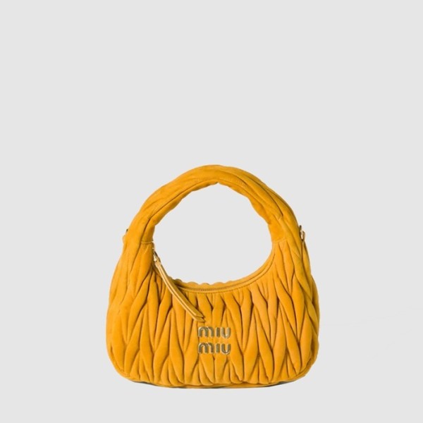 ✨미우미우 여성 완더 마테라쎄 호보 백 - Miumiu Womens Wander Matelasse Hobo Bag - mib12852x