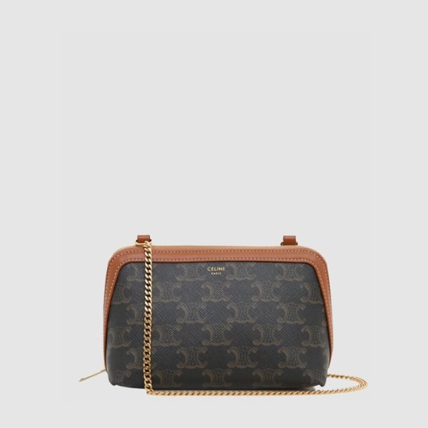 ✨셀린느 여성 트리오페 체인 미니백 - Celine Womens Triomphe Chain Mini Bag - ceb13095x