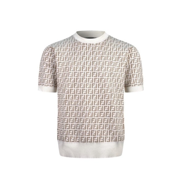 ✨펜디 남성 라운드 반팔 티셔츠 - Fendi Mens Round Tshirt - fec12846x