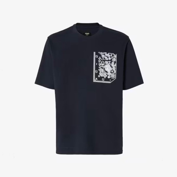 ✨펜디 남성 라운드 반팔 티셔츠 - Fendi Mens Round Tshirt - fec12861x