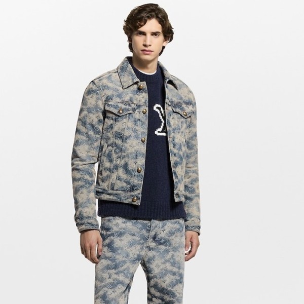 ✨루이비통 남성 데님 자켓 - Louis vuitton Mens Denim Jacket - lvc12902x