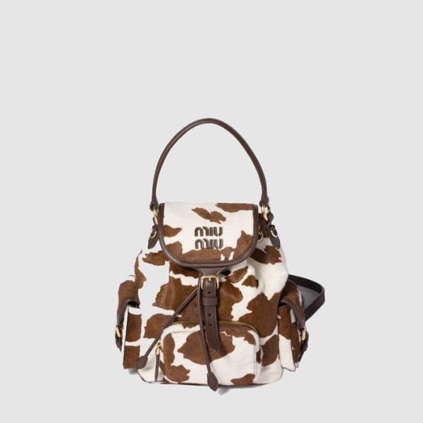 ✨미우미우 여성 프린트 가죽 백팩 - MiuMiu Womens Printed Leather Backpack - mib13122x