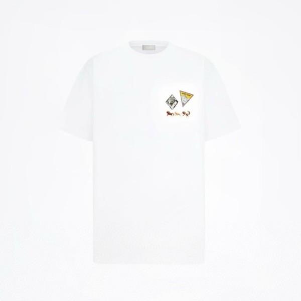 ✨디올 남성 라운드 반팔 티셔츠 - Dior Mens Round Tshirt - dic12935x