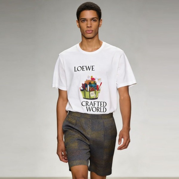 ✨로에베 남성 라운드 반팔티 - Loewe Mens Round Tshirt - loc13029x