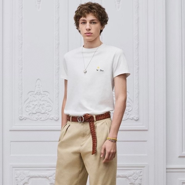 ✨디올 남성 라운드 반팔 티셔츠 - Dior Mens Round Tshirt - dic13031x