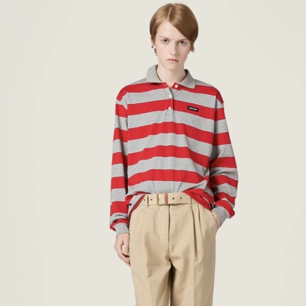 ✨미우미우 여성 폴로 긴팔티 - Miumiu Womens Polo Tshirt - mic13050x