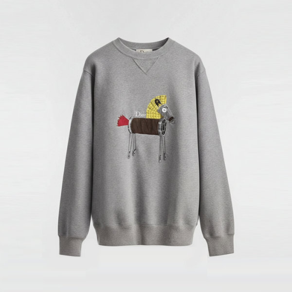 ✨디올 남성 기모 맨투맨 - Dior Mens Round Tshirt - dic13089x