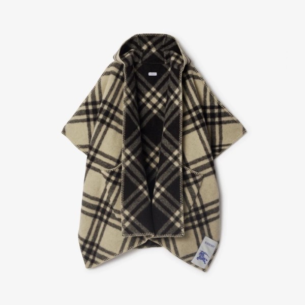 ✨버버리 여성 리버시블 체크 울 케이프 - Burberry Womens Reversible Check Wool Cape - acc6778x
