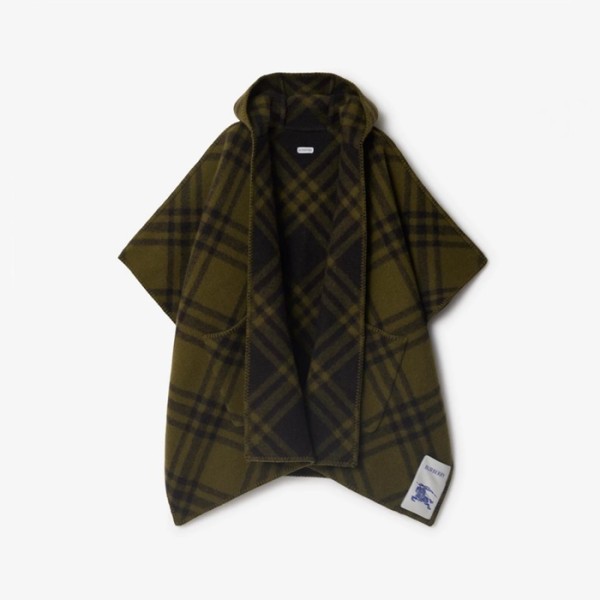 ✨버버리 여성 리버시블 체크 울 케이프 - Burberry Womens Reversible Check Wool Cape - acc6779x
