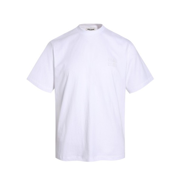 ✨미우미우 남성 라운드 반팔 티셔츠 - Miumiu Mens Round Tshirt - mic13127x