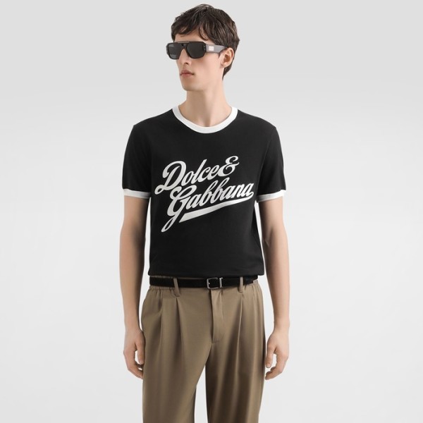 ✨돌체앤가바나 남성 라운드 반팔 티셔츠 - Dolce&Gabbana Mens Round Tshirt - doc13294x