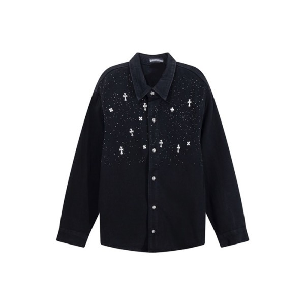 ✨크롬하츠 남성 데님 자켓 - Chrom Hearts Mens Denim Jacket - chc13501x