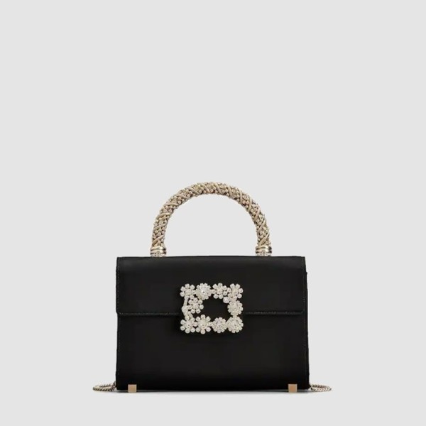 ✨로저비비에 여성 쥬얼 이플로레슨스 미니 실크 사틴 클러치 - Roger Vivier Womens Jewel Eflorescence Mini Silk Satin Clutch - rob13496x