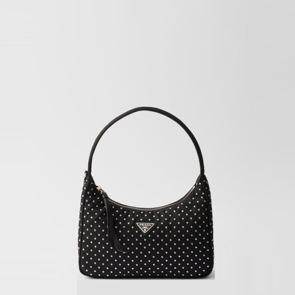 ✨프라다 여성 스터드 리에디션 리나일론 미니백 1BC515 - Prada Womens Studded Re-edition Re-Nylon Mini Bag - prb13610x