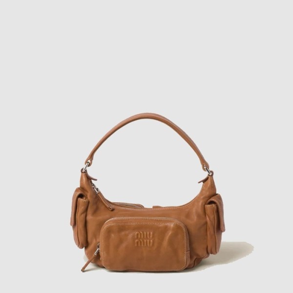 ✨미우미우 여성 나파 가죽 포켓 백 - Miumiu Womens Nappa Leather Pocket Bag - mib13809x
