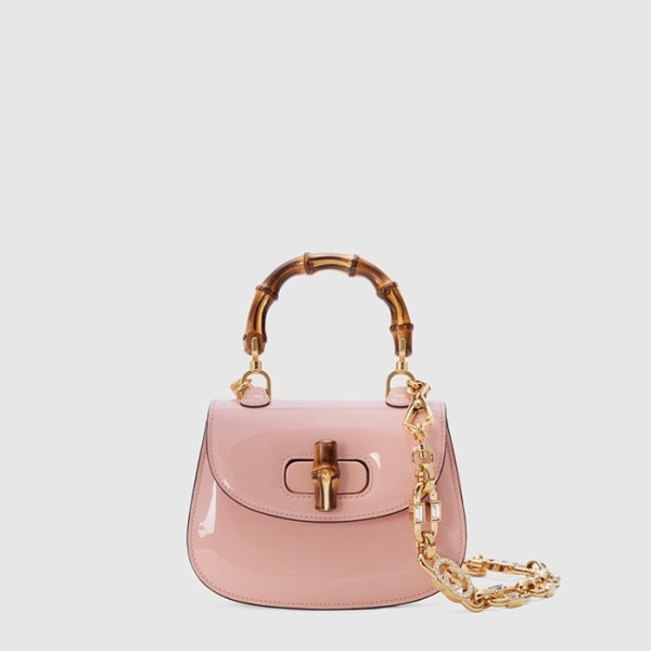 ✨구찌 여성 뱀부 1947 미니 탑 핸들백 - Gucci Womens Bamboo 1947 Mini Top Handle Bag - gub14221x