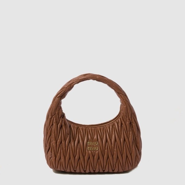 ✨미우미우 여성 완더 마테라쎄 호보 백 - Miumiu Womens Wander Matelasse Hobo Bag - mib14309x