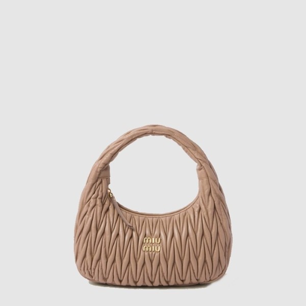 ✨미우미우 여성 완더 마테라쎄 호보 백 - Miumiu Womens Wander Matelasse Hobo Bag - mib14310x