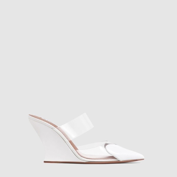 ✨알라이아 여성 르 쾨르 웨지 뮬 - Alaia Womens LE CŒUR Wedge Mule - als13469x