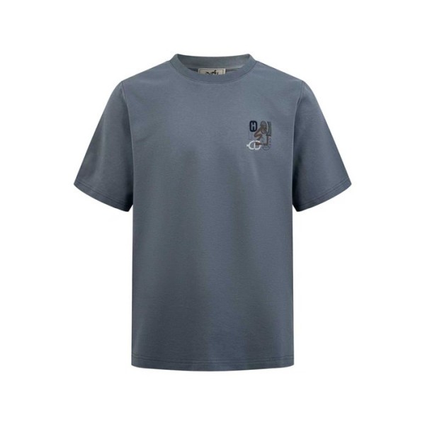 ✨에르메스 남성 라운드 반팔티 - Hermes Mens Round Tshirt - hec13585x