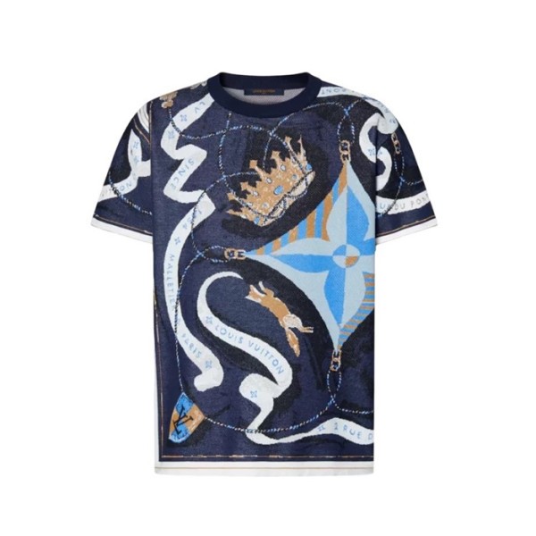 ✨루이비통 남성 라운드 반팔 티셔츠 - Louis vuitton Mens Round Tshirt - lvc13594x