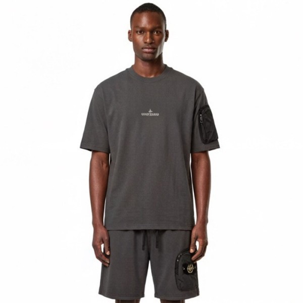 ✨스톤아일랜드 남성 라운드 반팔 티셔츠 - Stone Island Mens Round Tshirt - stc13655x