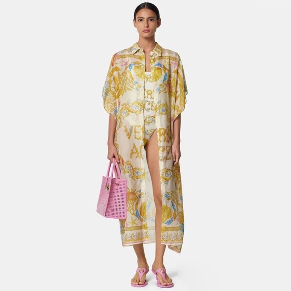 ✨베르사체 여성 실크 드레스 - Versace Womens Silk Dress With Waist Belt - vec13707x