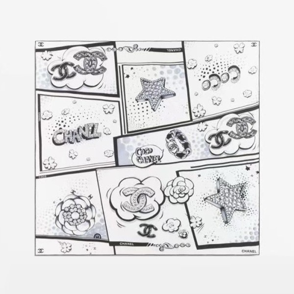 ✨샤넬 여성 스퀘어 스카프 - Chanel Womens Square Scarf - acc7028x