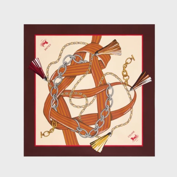 ✨셀린느 여성 트리오페 스퀘어 스카프 - Celine Womens Triomphe Scarf - acc7029x