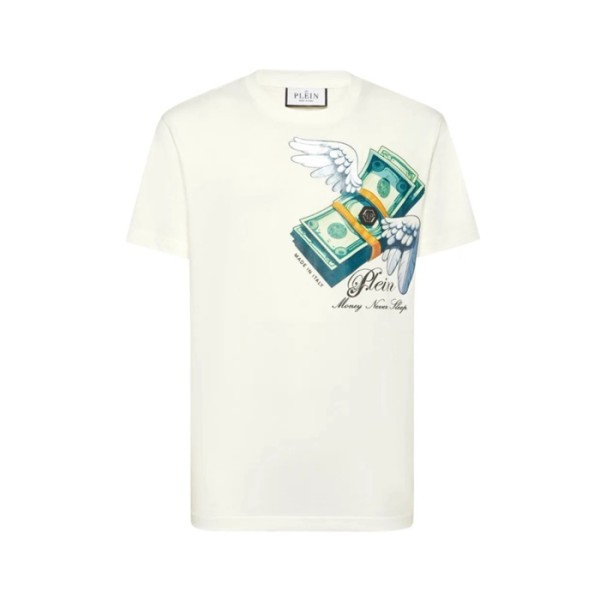 ✨필립플레인 남성 라운드 반팔티 - Philipp-plein Mens Round Tshirt - phc13758x