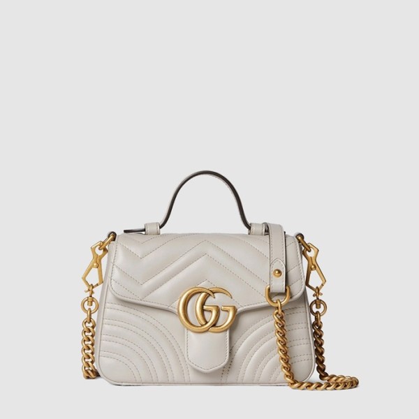 ✨구찌 여성 GG 마몽 미니 탑 핸들백 - Gucci Womens GG Marmont Mini Top Handle Bag - gu14788x