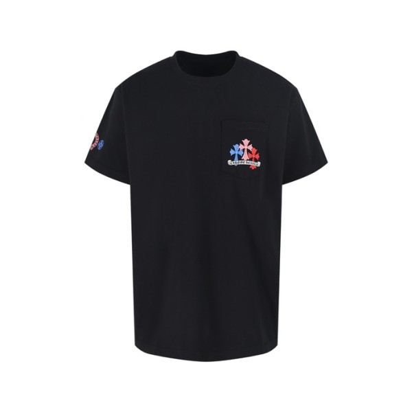 ✨크롬하츠 남성 라운드 반팔티 - Chrom Hearts Mens Round Tshirt - chc13913x